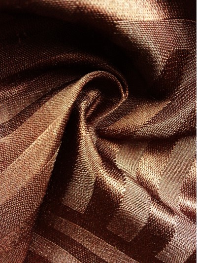 TB-FDN  提花桌布  枱布 100％滌  橫豎條紋-深褐 橫間紋  TAMARA 45度照